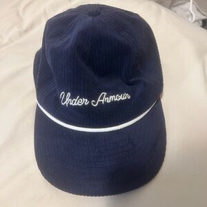 Under Armour Dark Blue Cap with White Detail